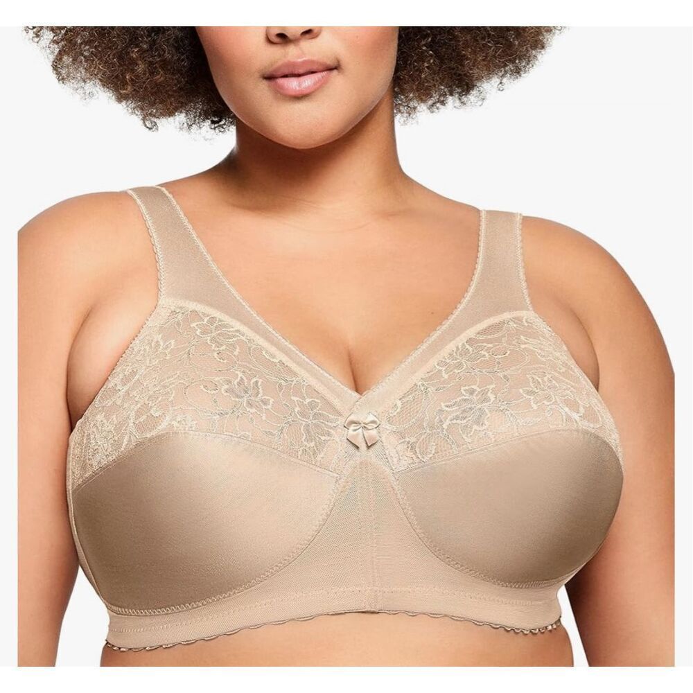 NEW Glamorise Magiclift Original Support Bra Wirefree 38DD